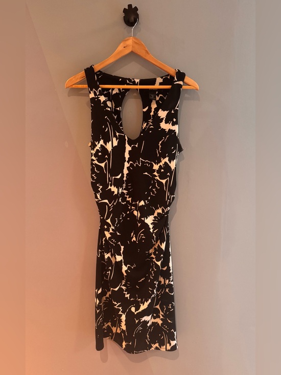 Express Dresses & Skirts - Express Black and White Backless Floral Midi Dress